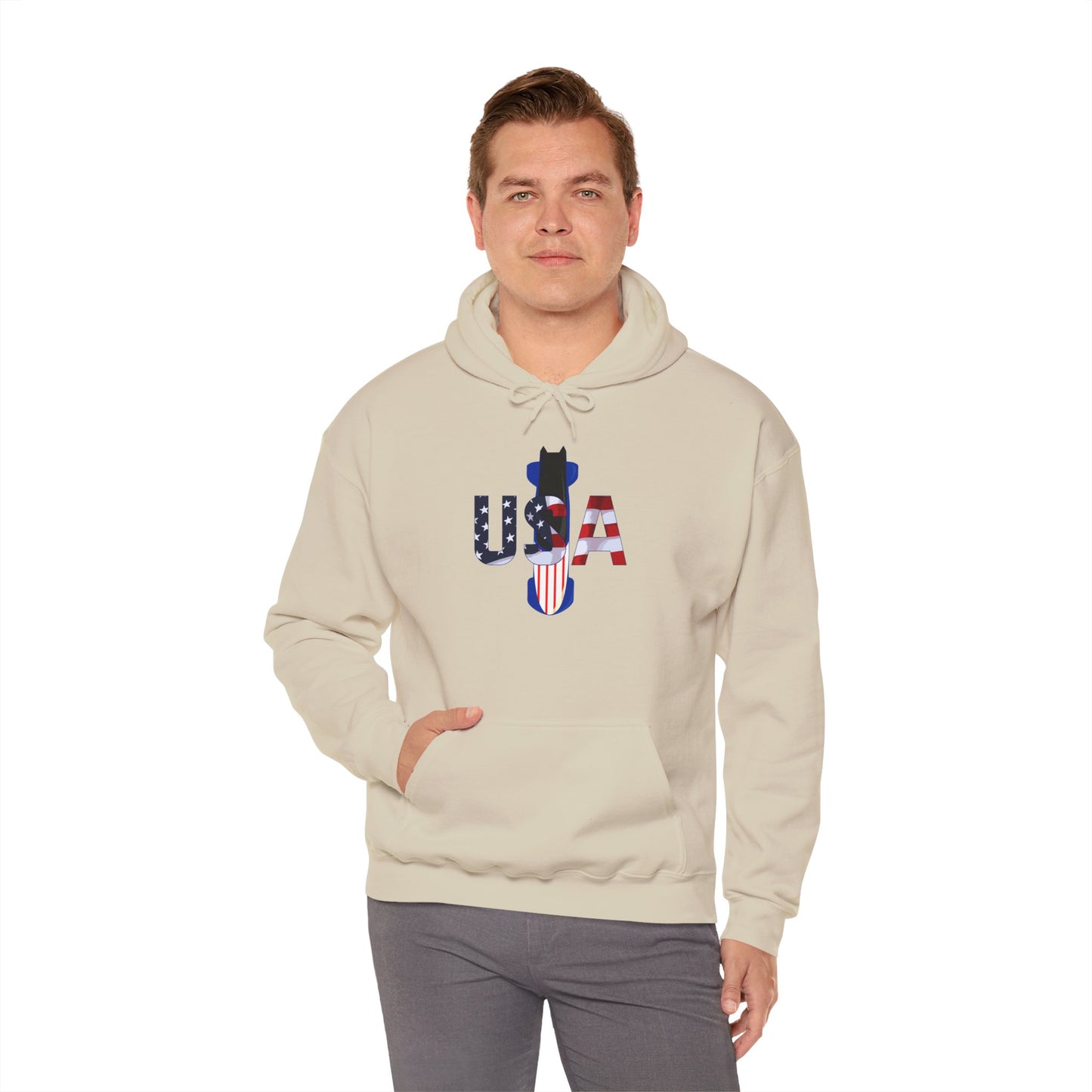 USA Bobsled Hoodie Unisex Sweatshirt by TooLoud