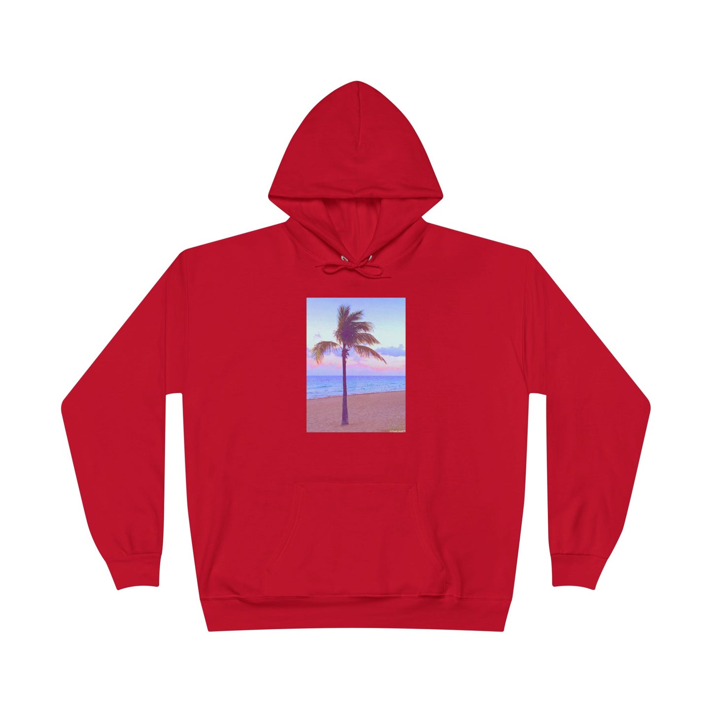 Palm Tree Beach Filter Adult Hoodie Sweatshirt by TOOLOUD