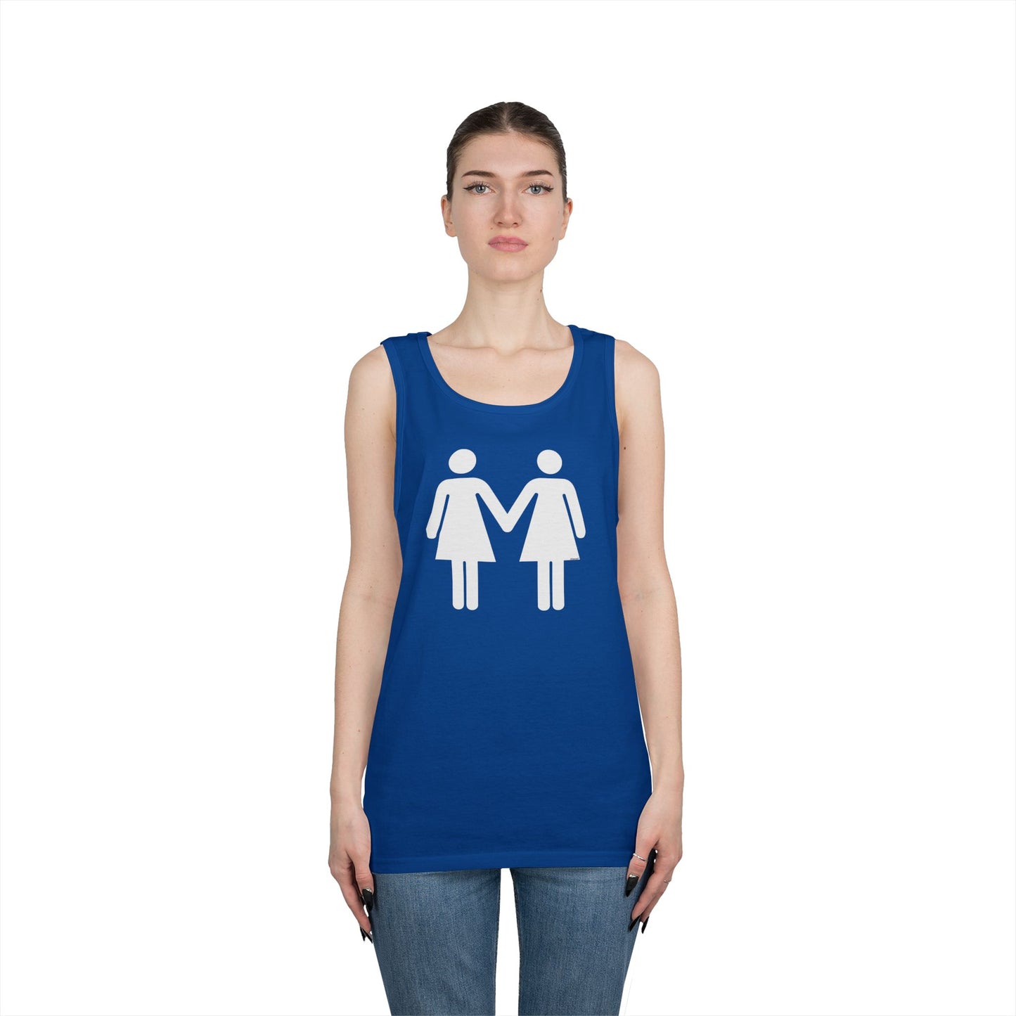 Lesbian Women Holding Hands LGBT Loose Dark Tank Top by TOOLOUD