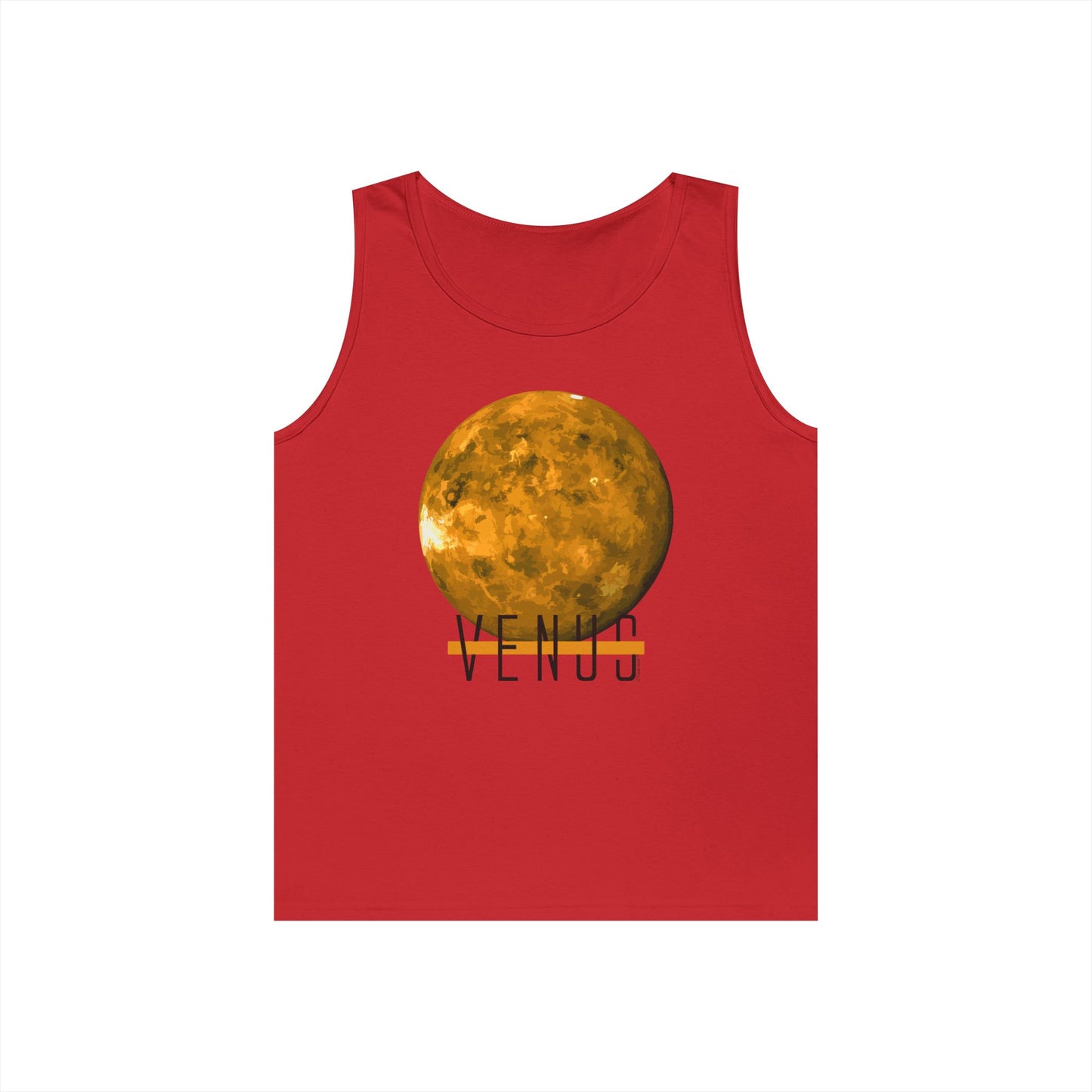Planet Venus Text Adult Loose Tank Top by TOOLOUD