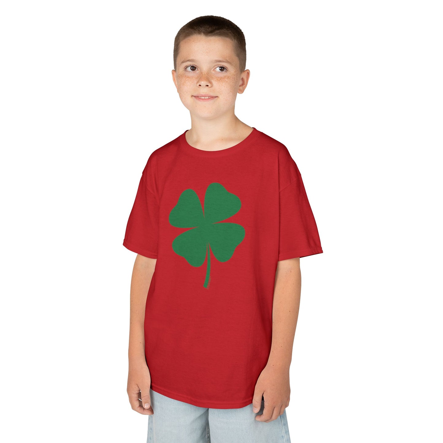 Lucky Four Leaf Clover St. Patrick's Day Children's T-Shirt by TOOLOUD