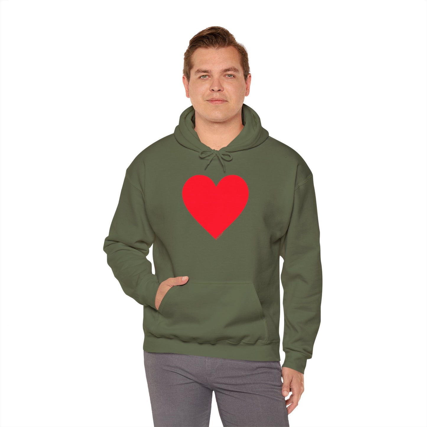 TOOLOUD Big Red Heart Valentine's Day Dark Unisex Hoodie Sweatshirt