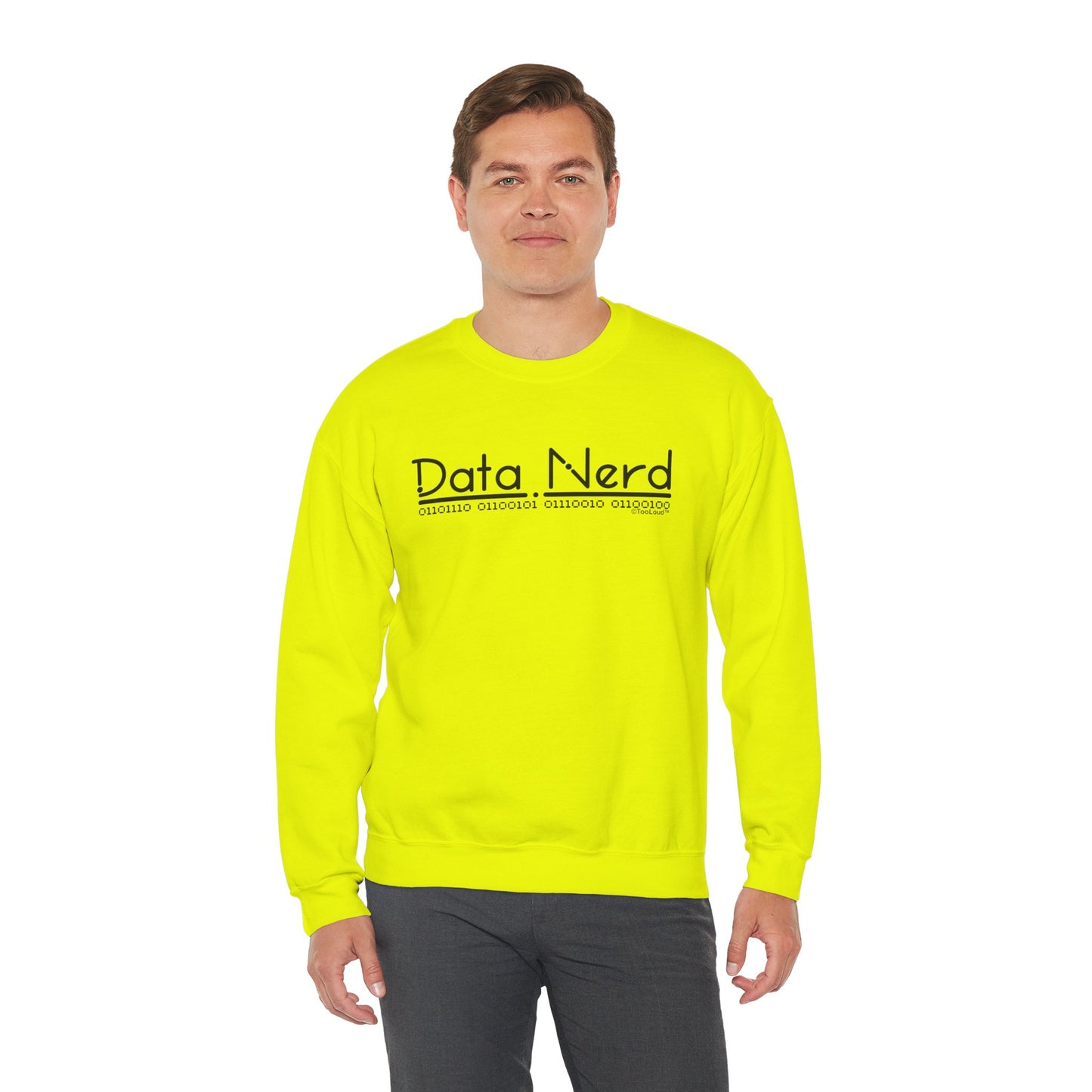 Data Nerd Adult Crewneck Sweatshirt by TOOLOUD