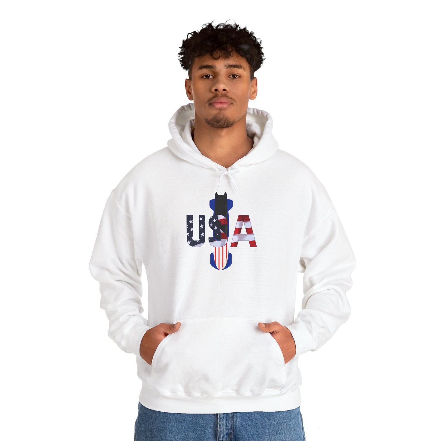 USA Bobsled Hoodie Unisex Sweatshirt by TooLoud