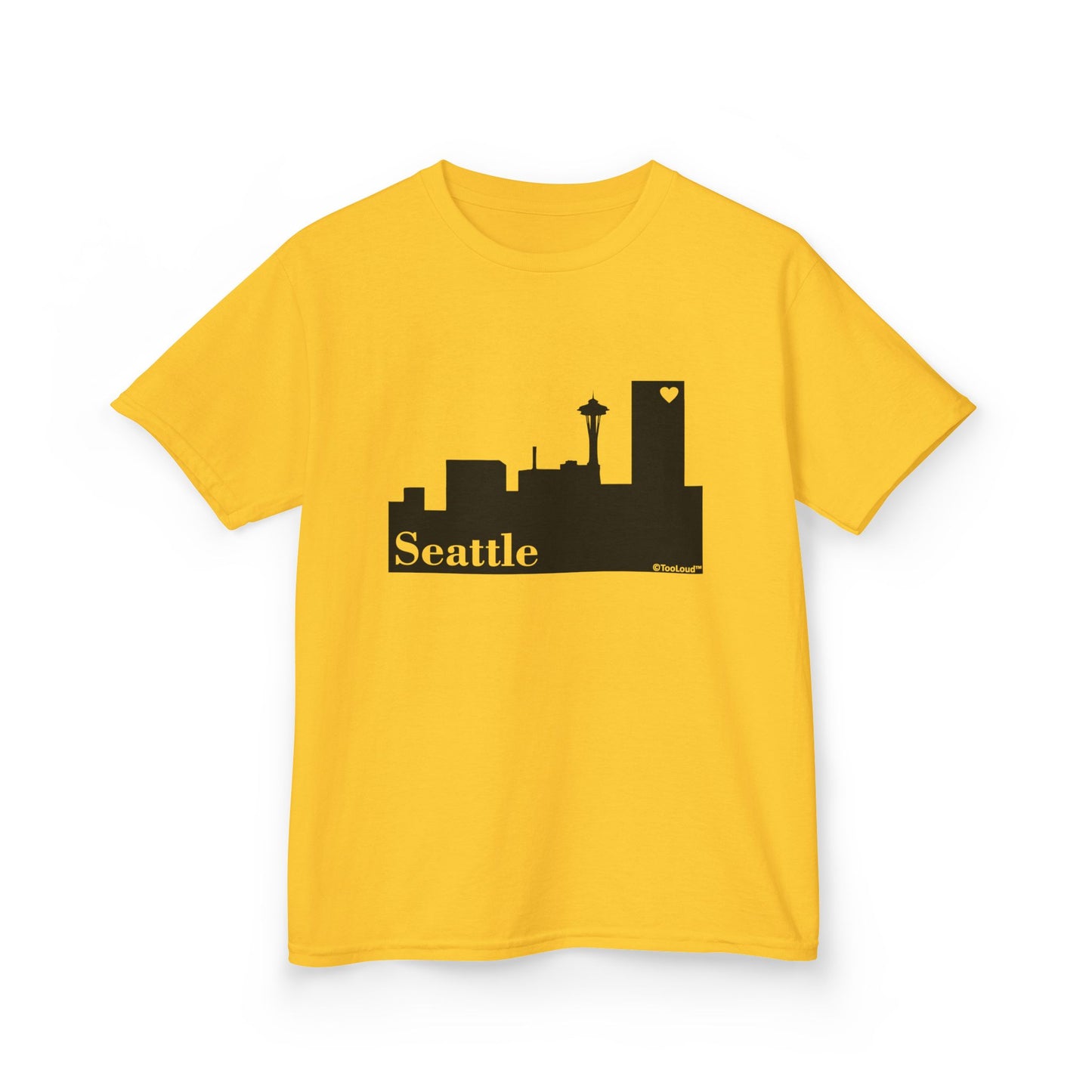 Seattle Skyline with Space Needle Children's T-Shirt by TOOLOUD