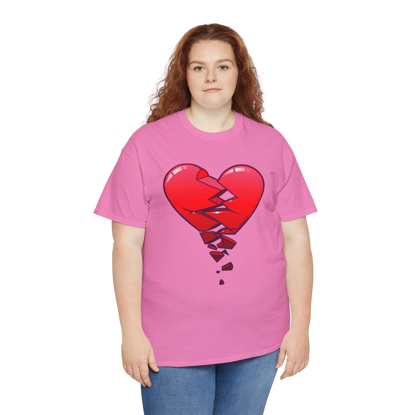 Crumbling Broken Heart Adult Unisex T-Shirt Tee