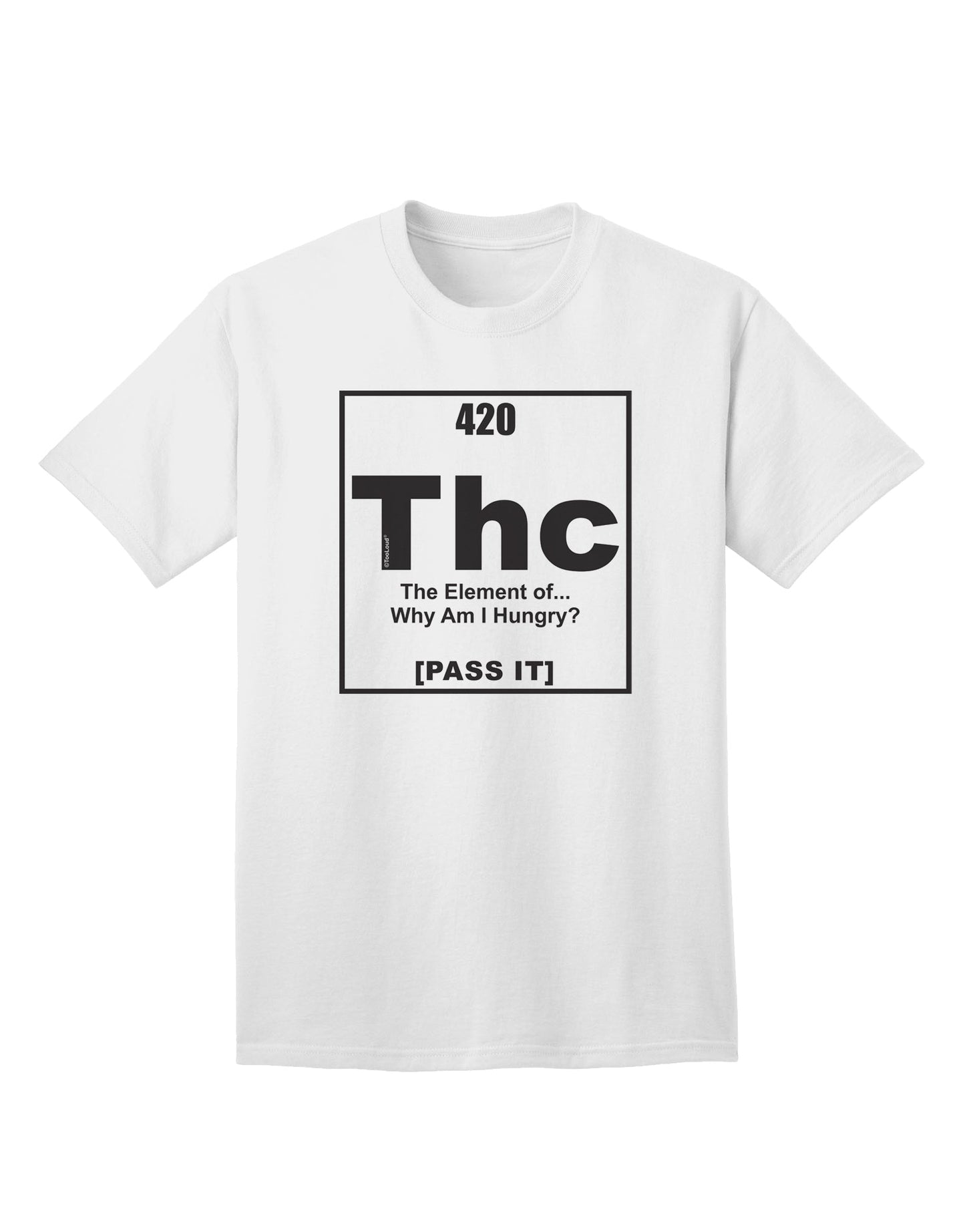 420 Element THC Humorous Stoner Adult T-Shirt - Curated by TooLoud-Mens T-shirts-TooLoud-White-Small-Davson Sales