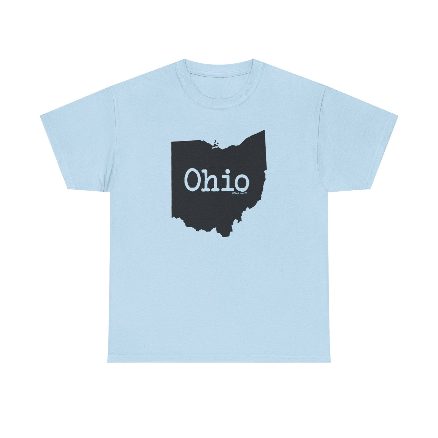 Ohio - United States Shape Print Adult T-Shirt by TOOLOUD