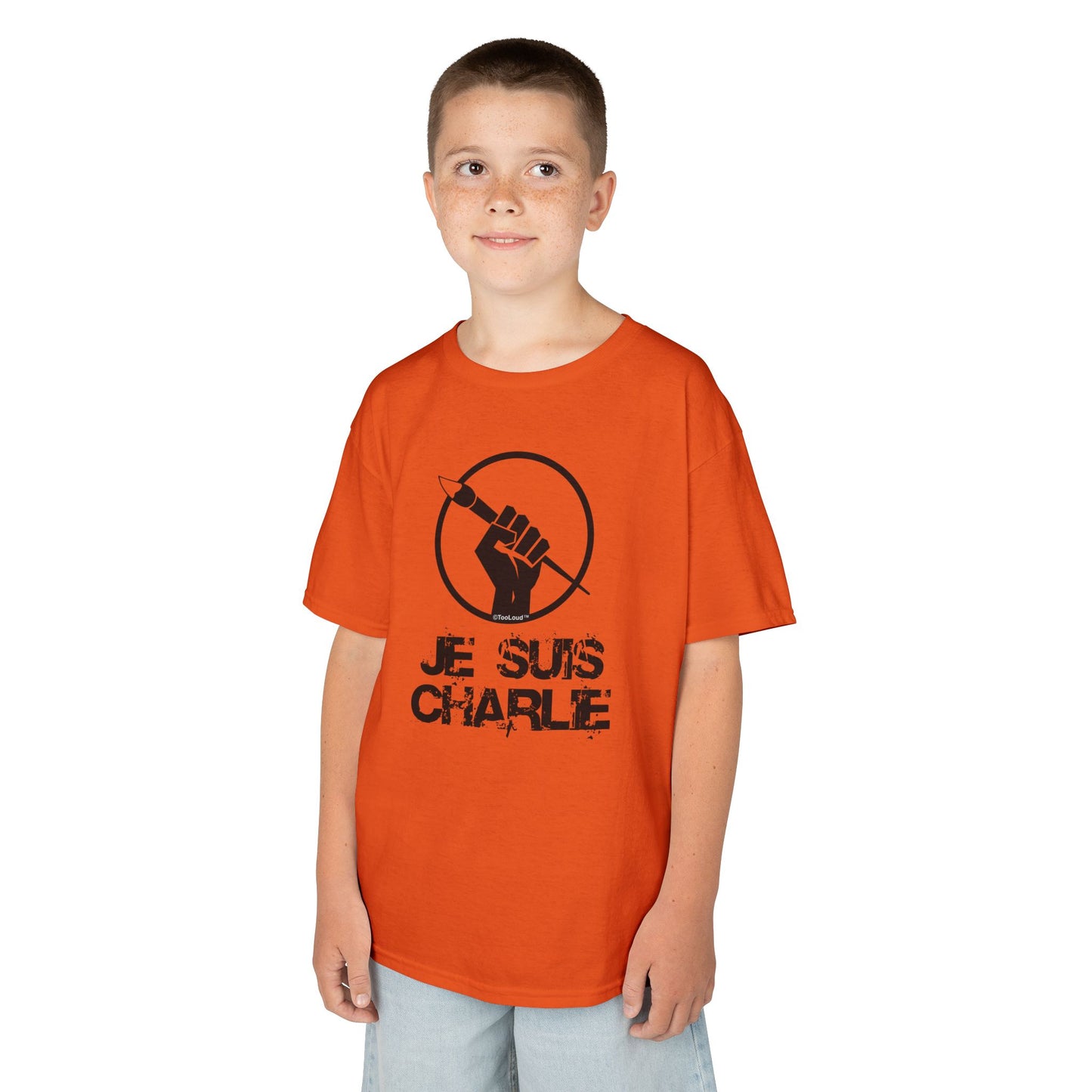 Je Suis Charlie Children's Heavy T-Shirt by TOOLOUD