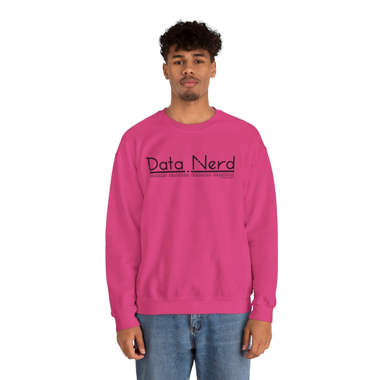 Data Nerd Adult Crewneck Sweatshirt by TOOLOUD