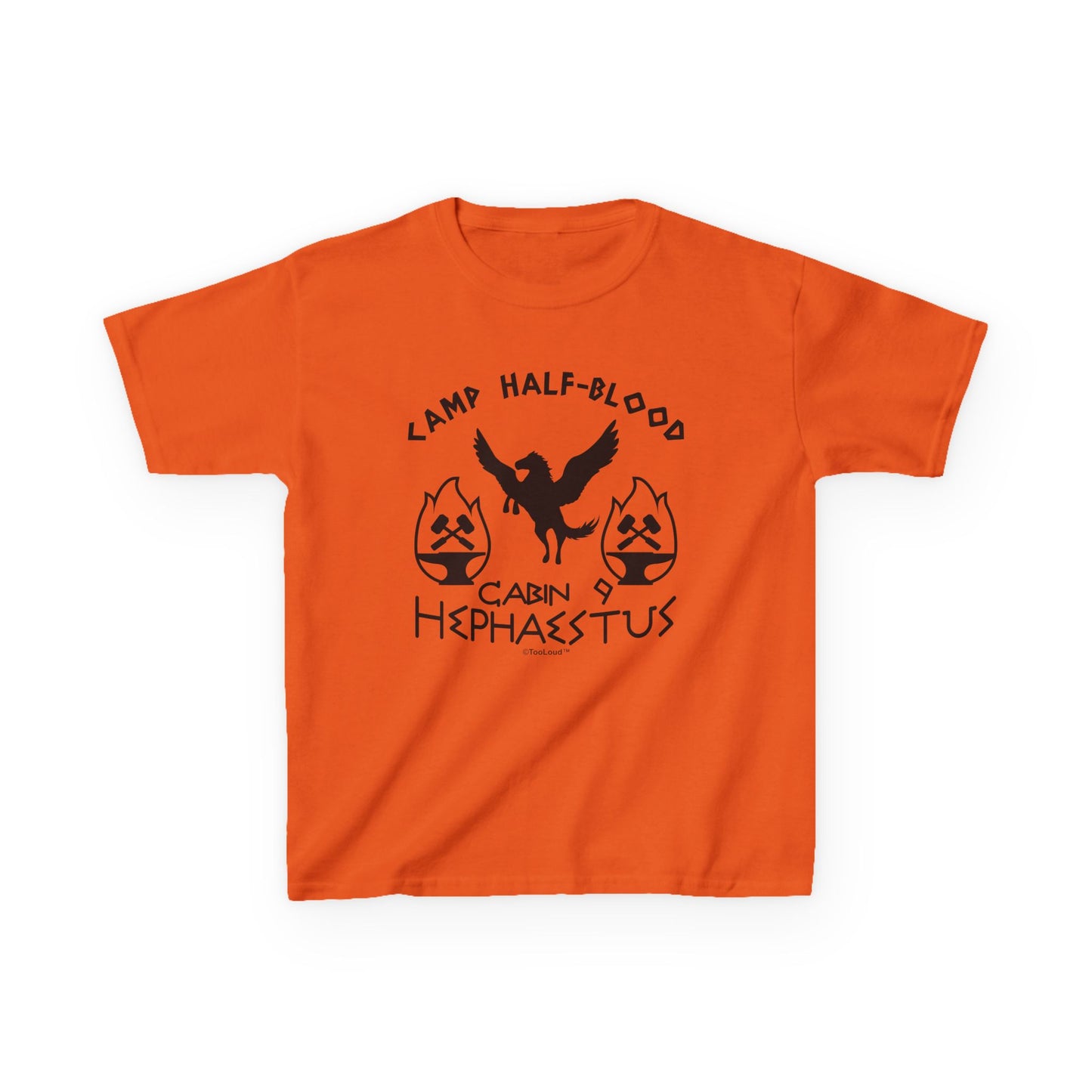 TOOLOUD Cabin 9 Hephaestus Camp Half-Blood Children's T-Shirt