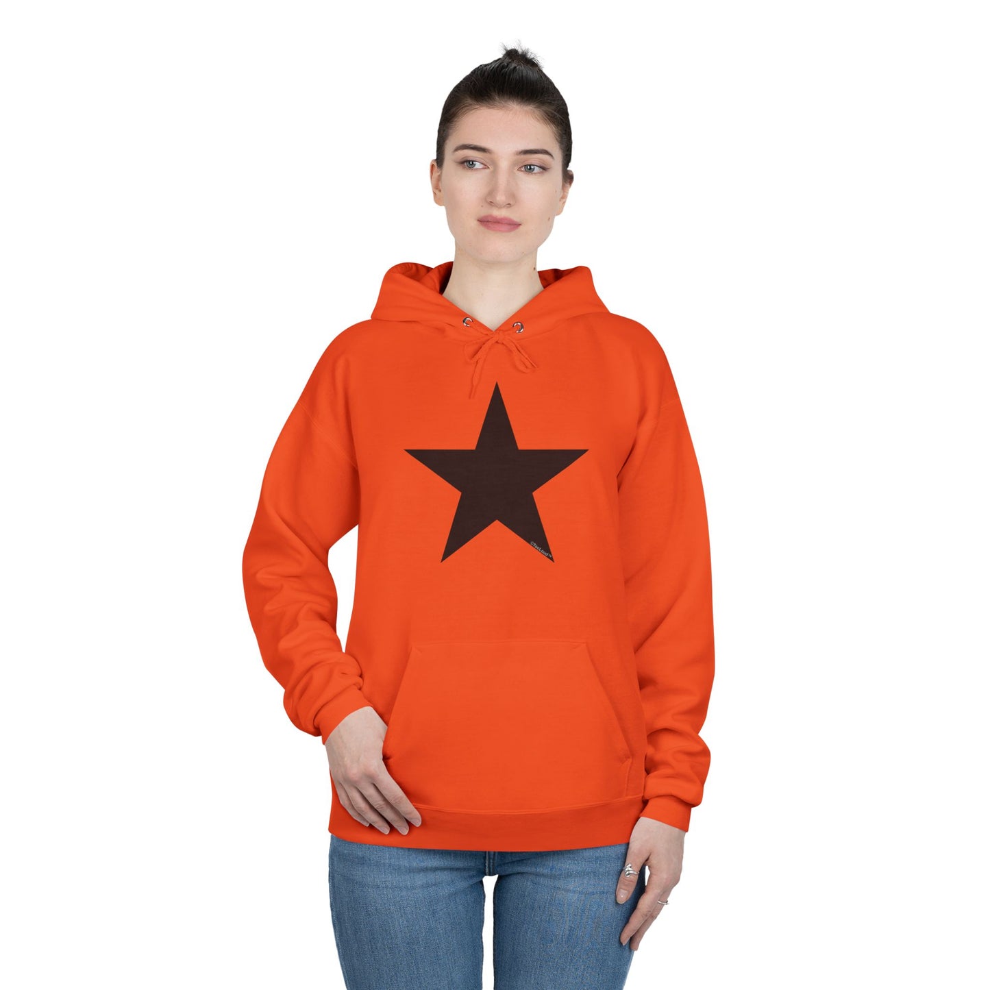 Black Star Adult Hooded Sweatshirt - by TOOLOUD