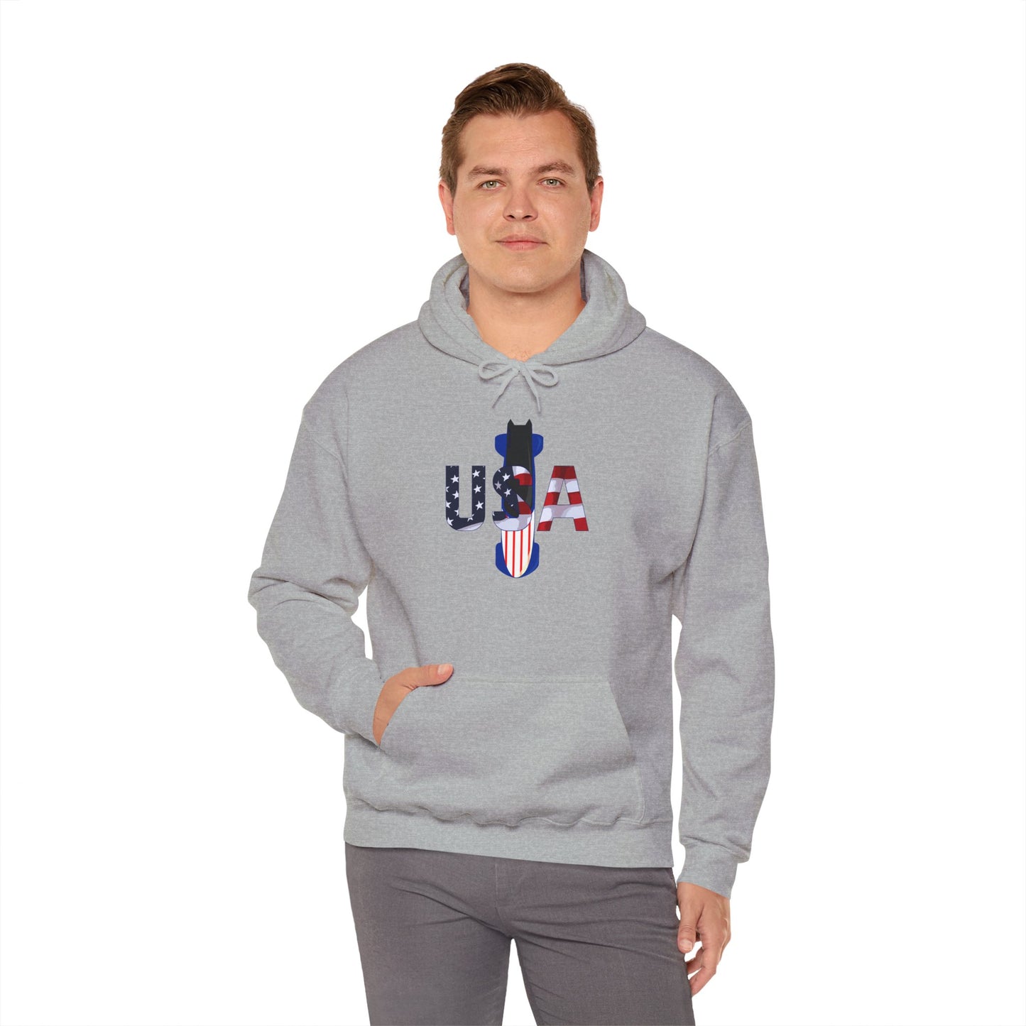 USA Bobsled Hoodie Unisex Sweatshirt by TooLoud