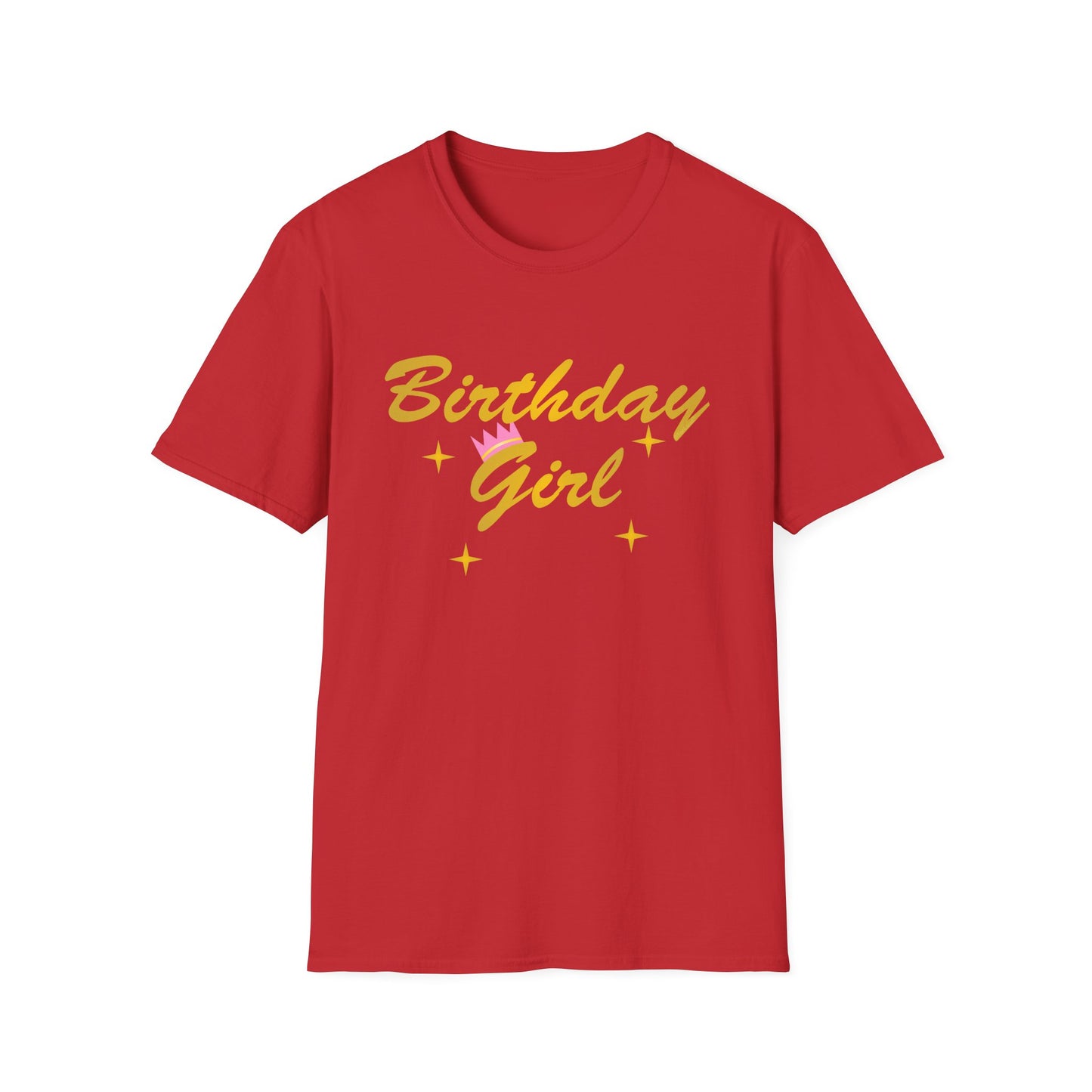 Birthday Girl Text Adult Dark T-Shirt by TOOLOUD