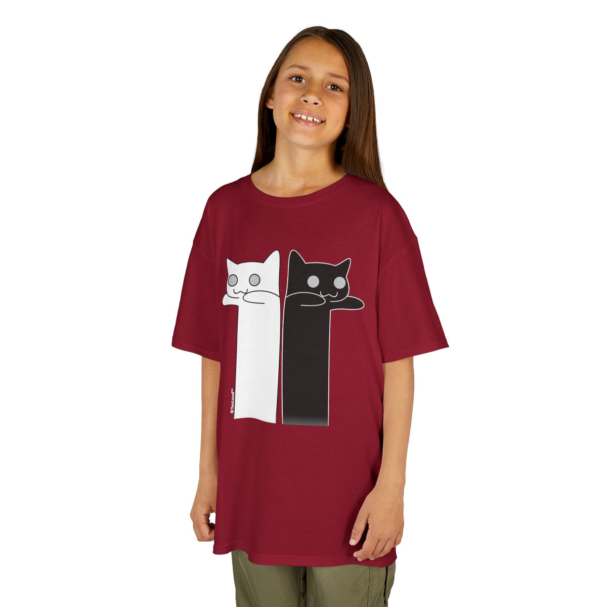 Longcat and Tacgnol – Internet Humor Children's Dark T-Shirt by TOOLOUD