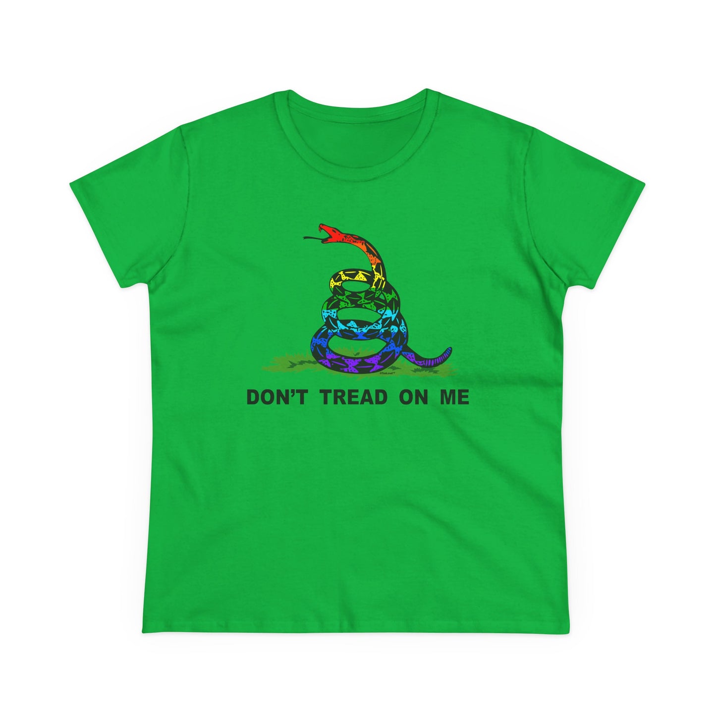 LGBT Freedom Rainbow Don't Tread on Me Women's T-Shirt by TOOLOUD