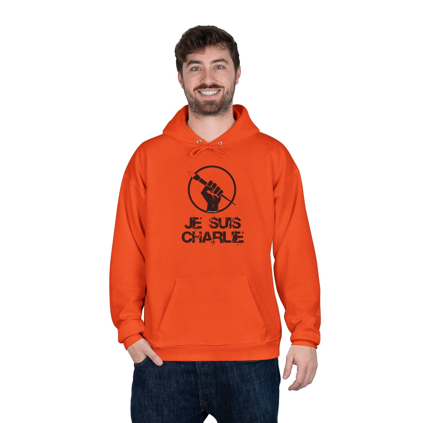 TOOLOUD Je Suis Charlie Hooded Unisex Sweatshirt