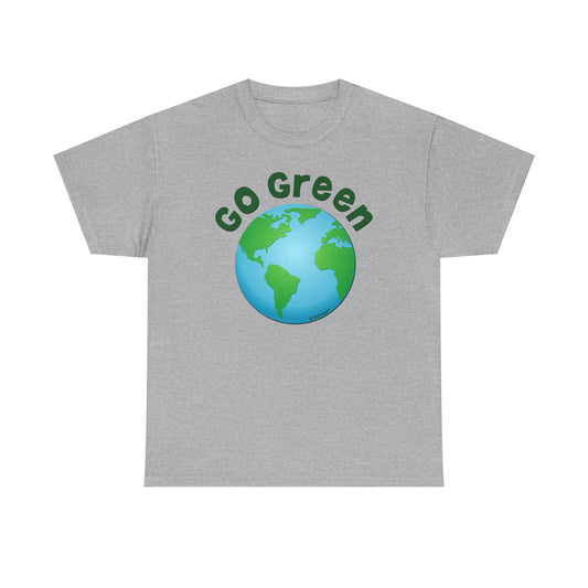 Go Green – Planet Earth Adult T-Shirt by TOOLOUD