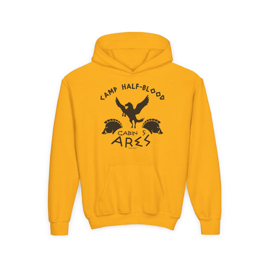 Camp Half Blood Cabin 5 Ares Youth Children’s Hoodie by TOOLOUD