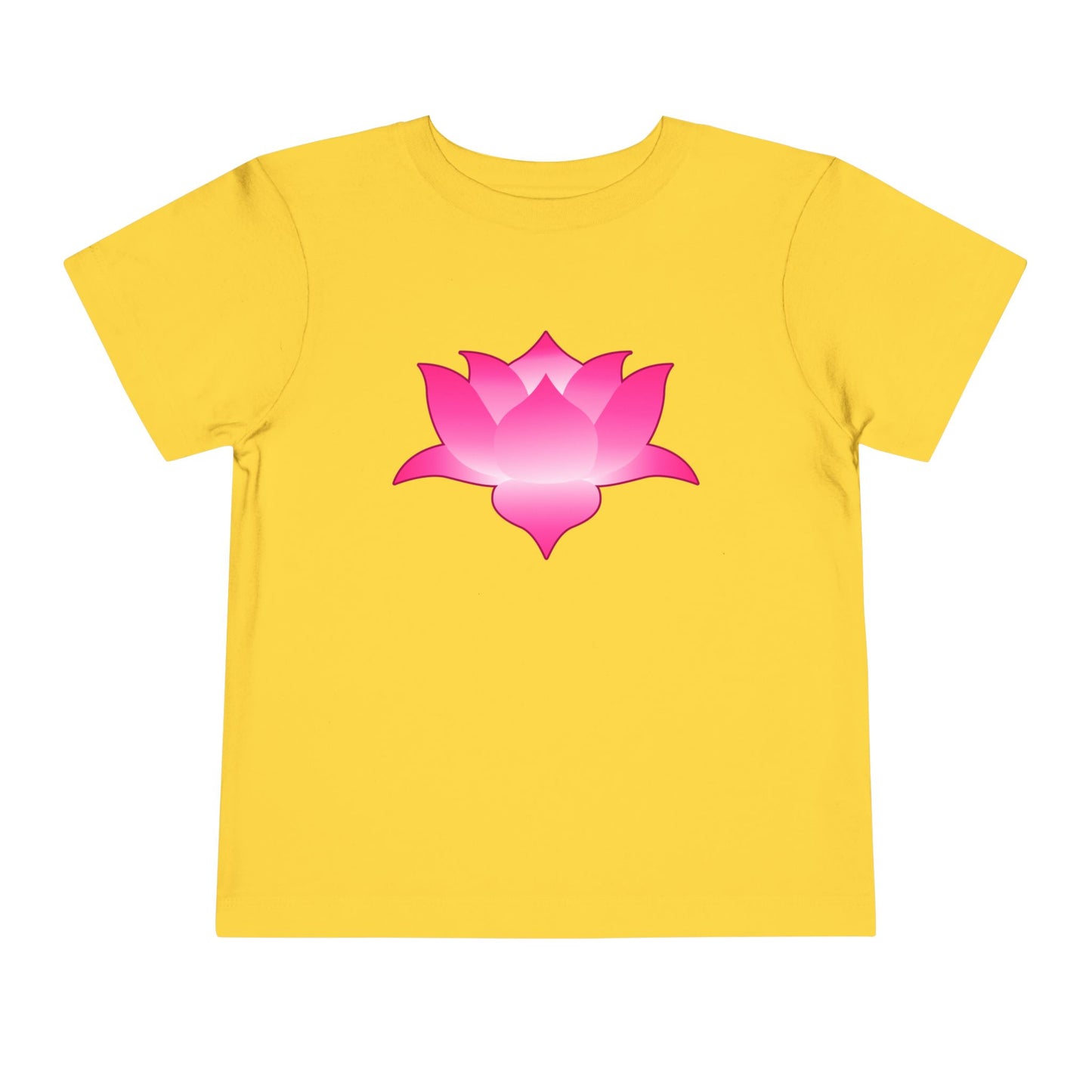 Lotus Flower Design Gradient Toddler T-Shirt by TOOLOUD
