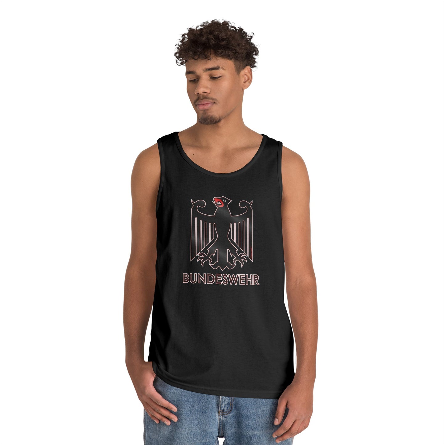 Bundeswehr Logo with Text Dark Loose Tank Top by TOOLOUD