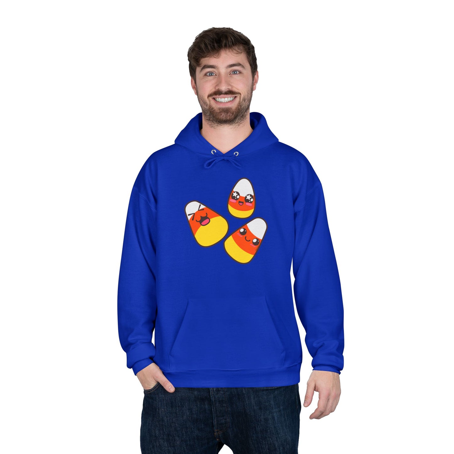 Cute Candy Corn Family Halloween Adult Hoodie Sweatshirt by TOOLOUD