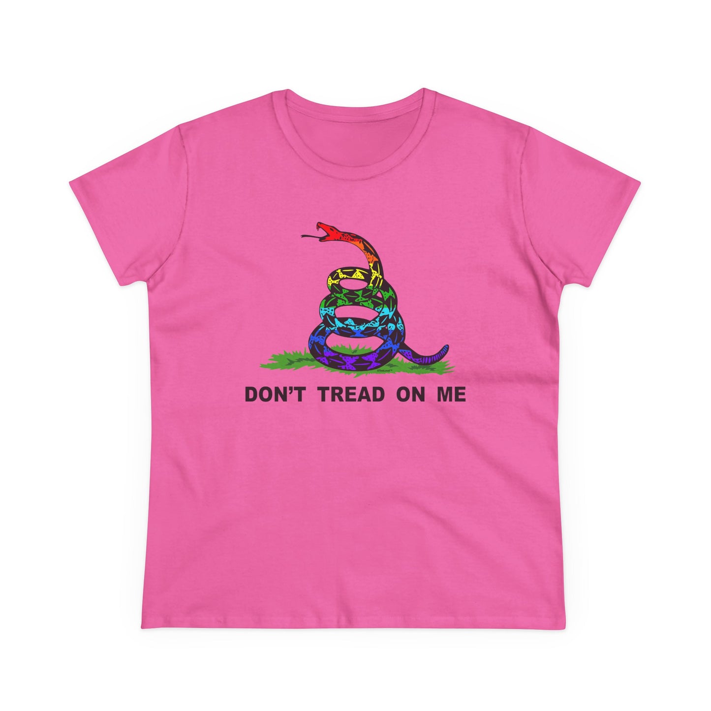 LGBT Freedom Rainbow Don't Tread on Me Women's T-Shirt by TOOLOUD