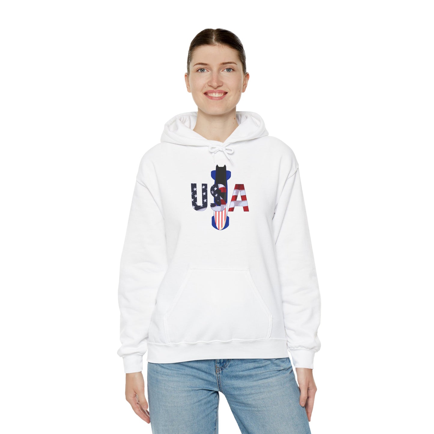 USA Bobsled Hoodie Unisex Sweatshirt by TooLoud