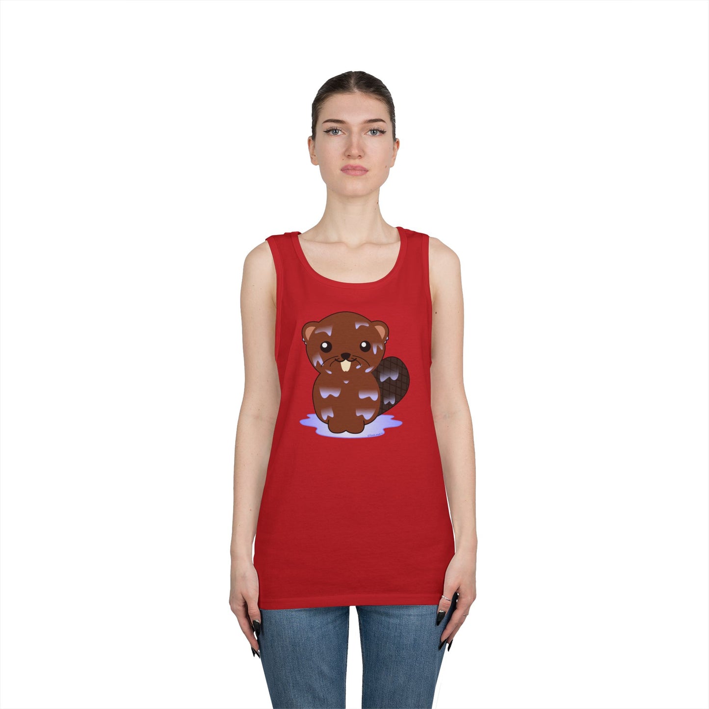 Cute Wet Beaver Loose Tank Top by TOOLOUD