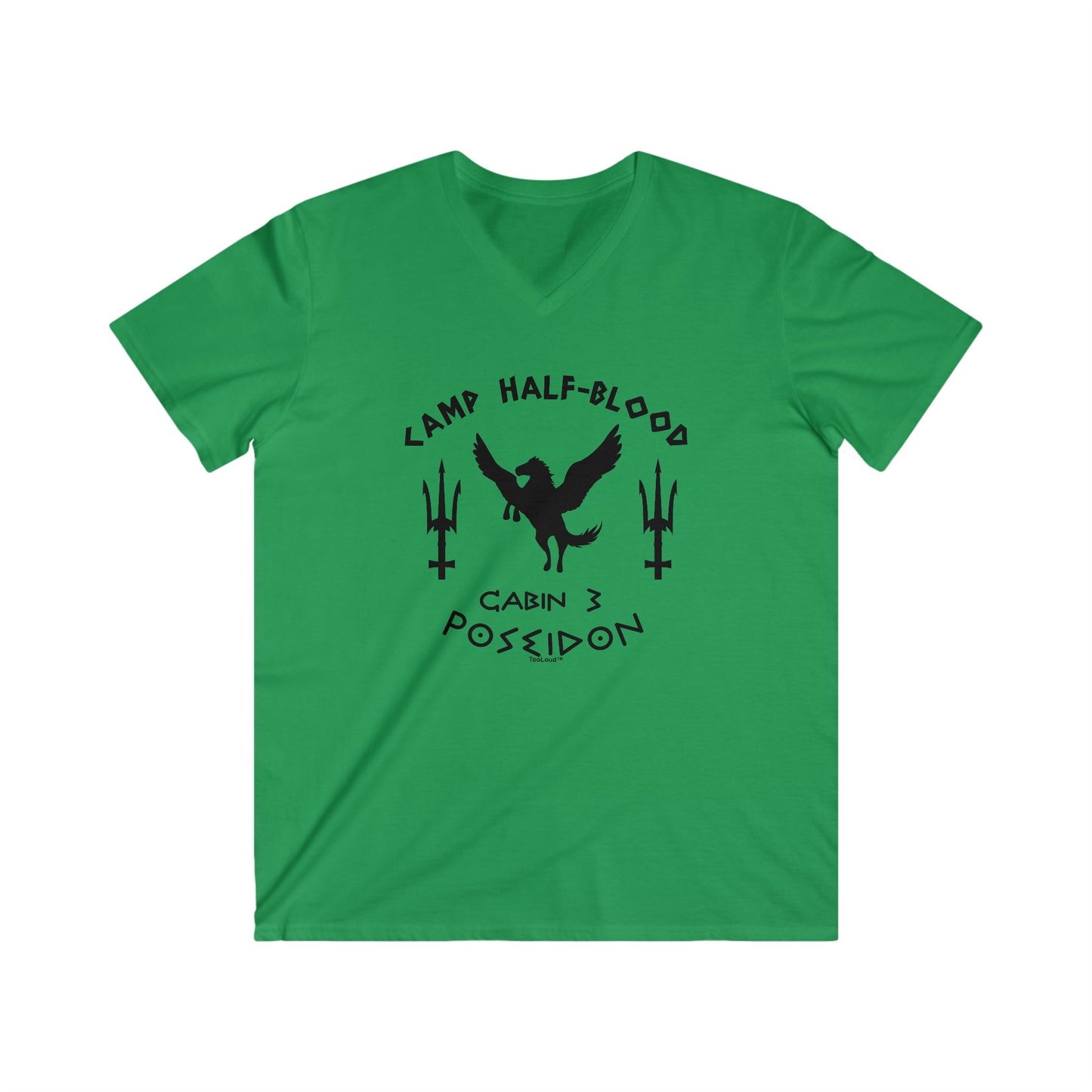 Camp Half-Blood Poseidon Cabin 3 Men's V-Neck Tee - Perfect for Fans of Mythology and Adventure