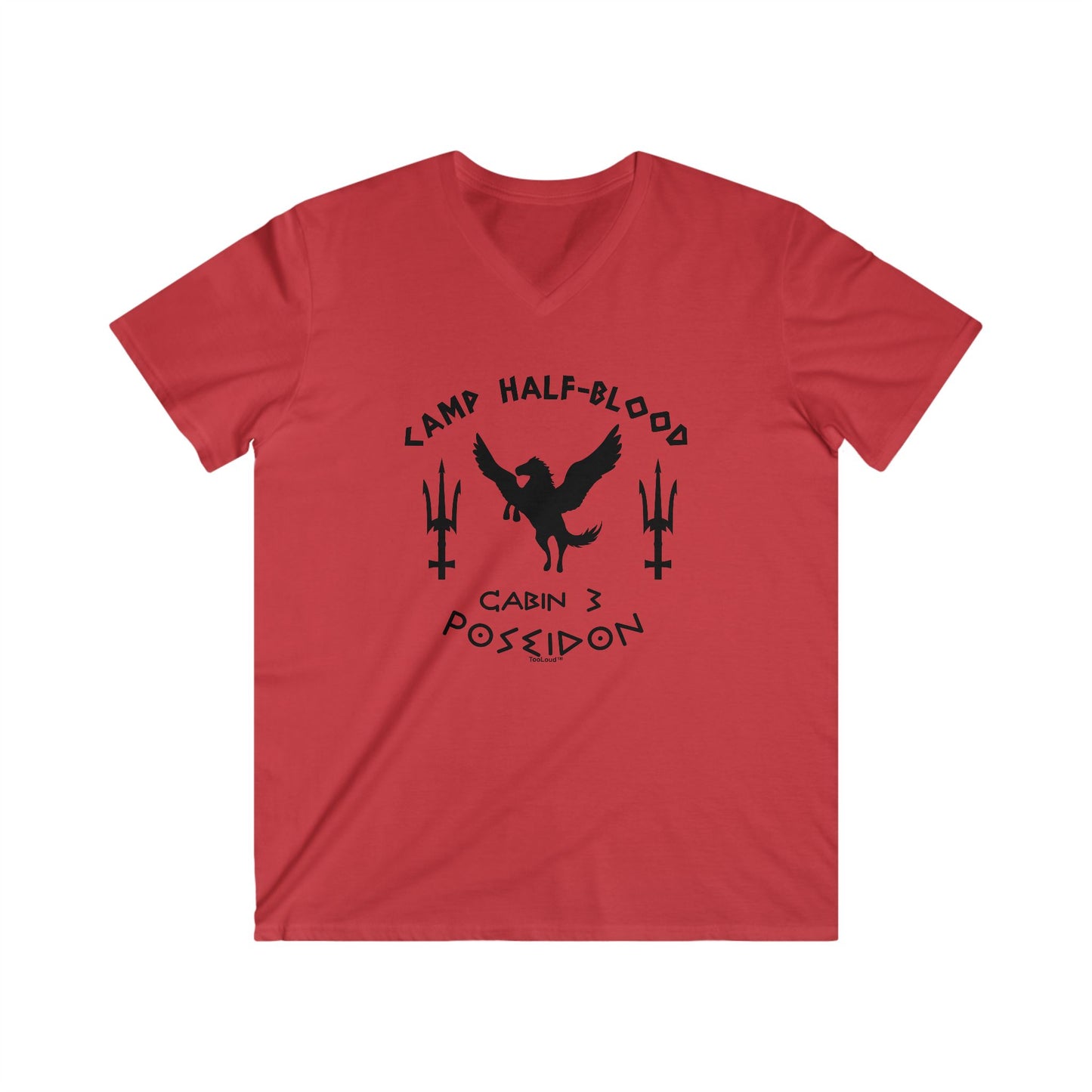 Camp Half-Blood Poseidon Cabin 3 Men's V-Neck Tee - Perfect for Fans of Mythology and Adventure