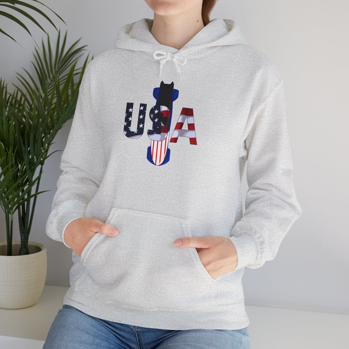 USA Bobsled Hoodie Unisex Sweatshirt by TooLoud