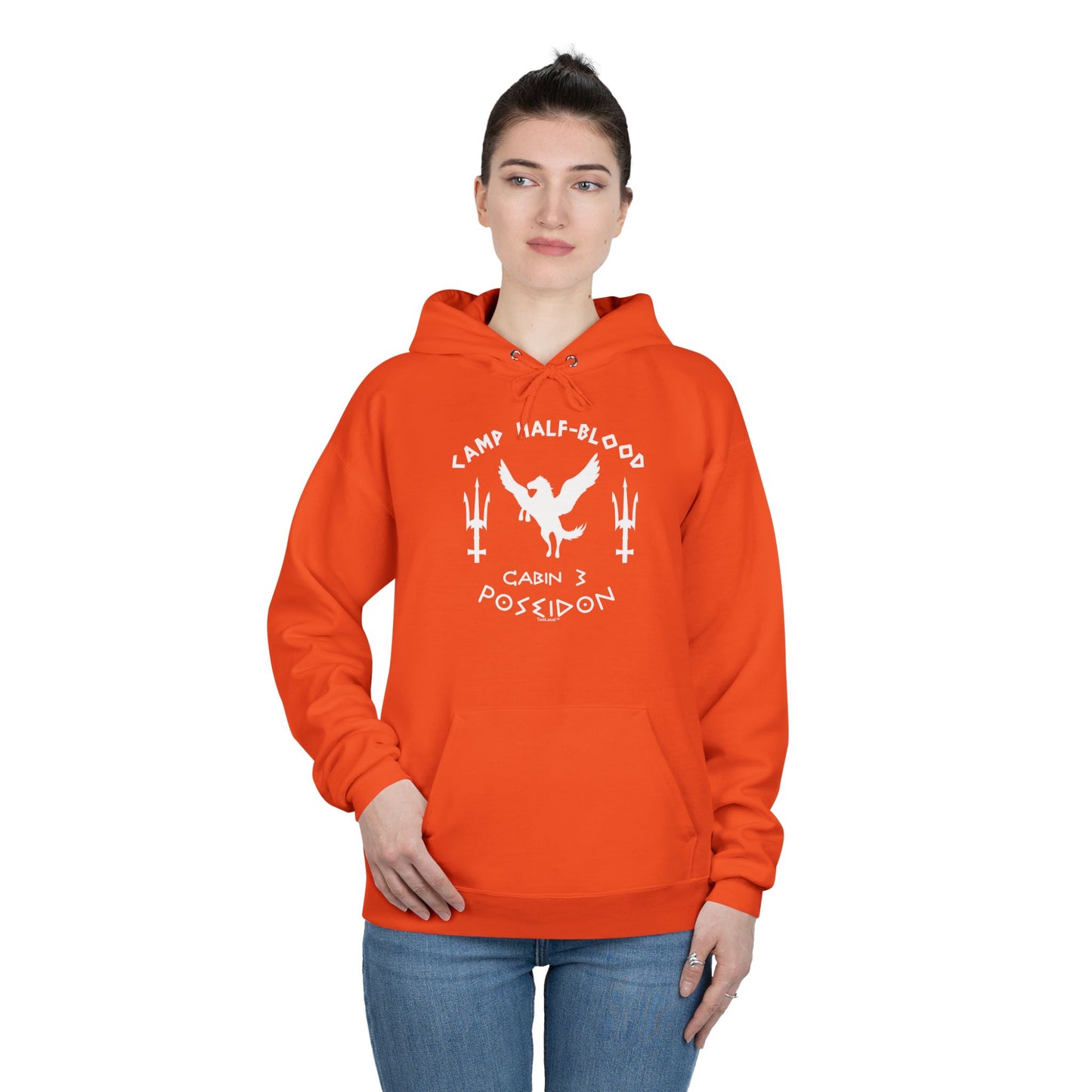Cabin 3 Poseidon Camp Half Blood Dark Adult Hoodie Sweatshirt by TOOLOUD