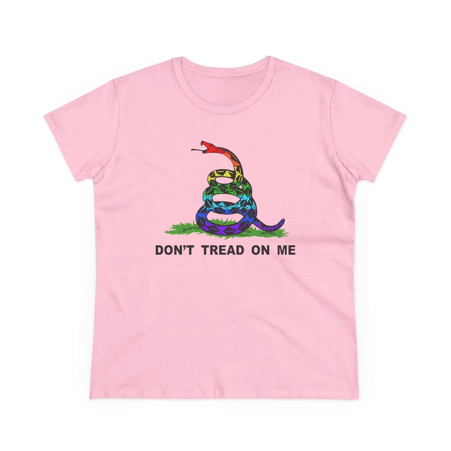 LGBT Freedom Rainbow Don't Tread on Me Women's T-Shirt by TOOLOUD
