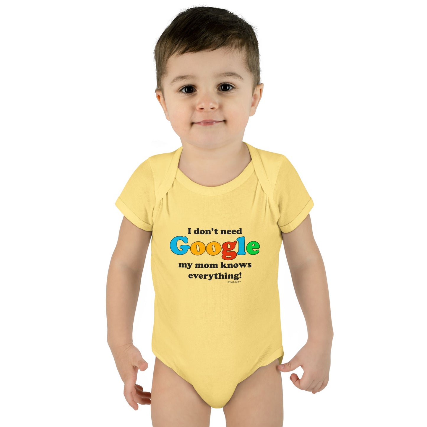 I Don't Need Google - Mom Baby Romper Bodysuit by TOOLOUD