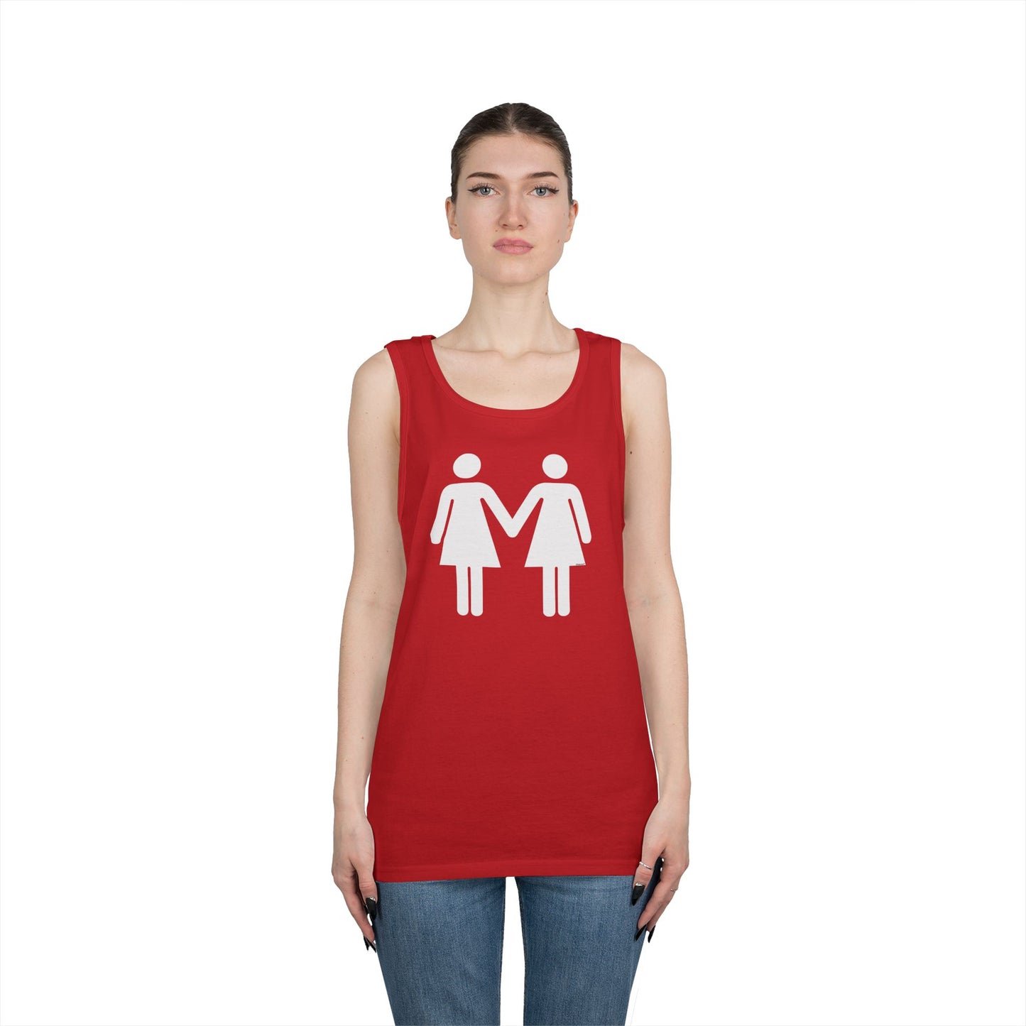Lesbian Women Holding Hands LGBT Loose Dark Tank Top by TOOLOUD