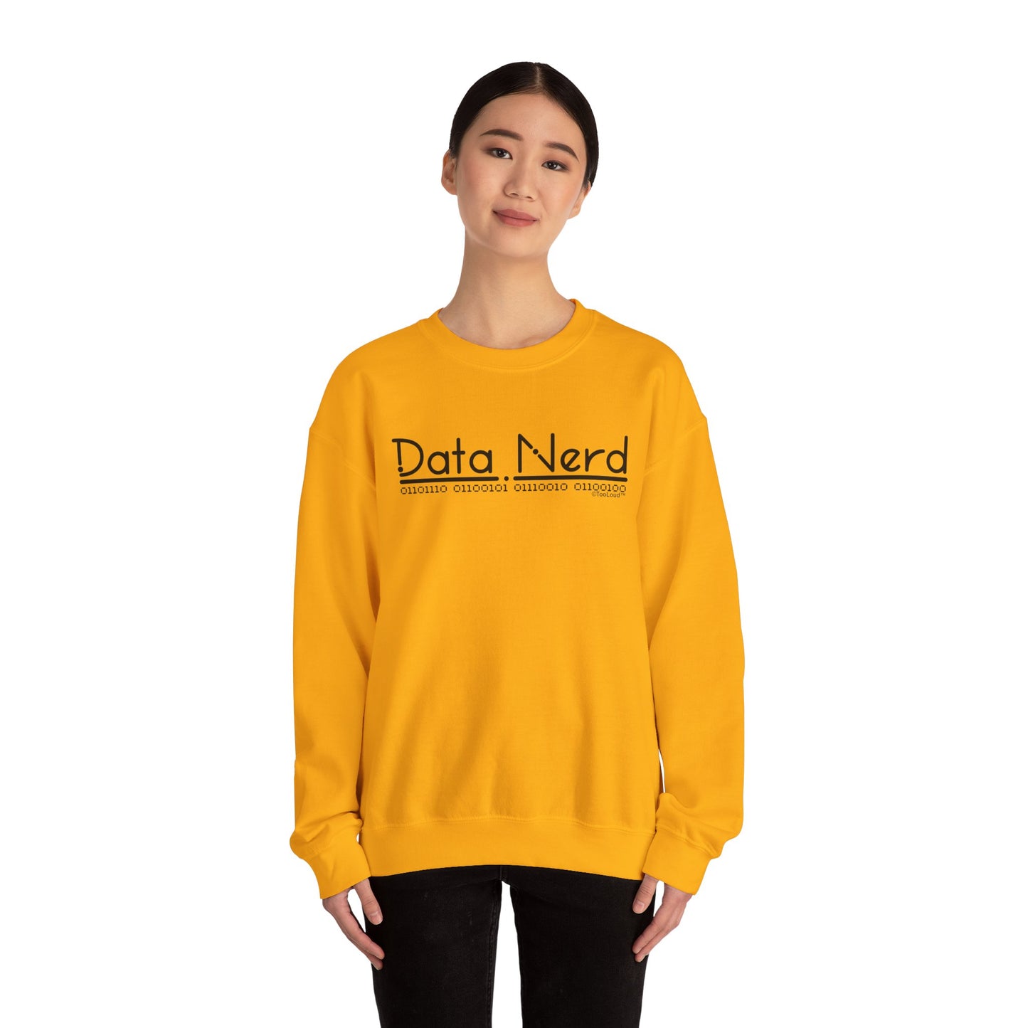 Data Nerd Adult Crewneck Sweatshirt by TOOLOUD