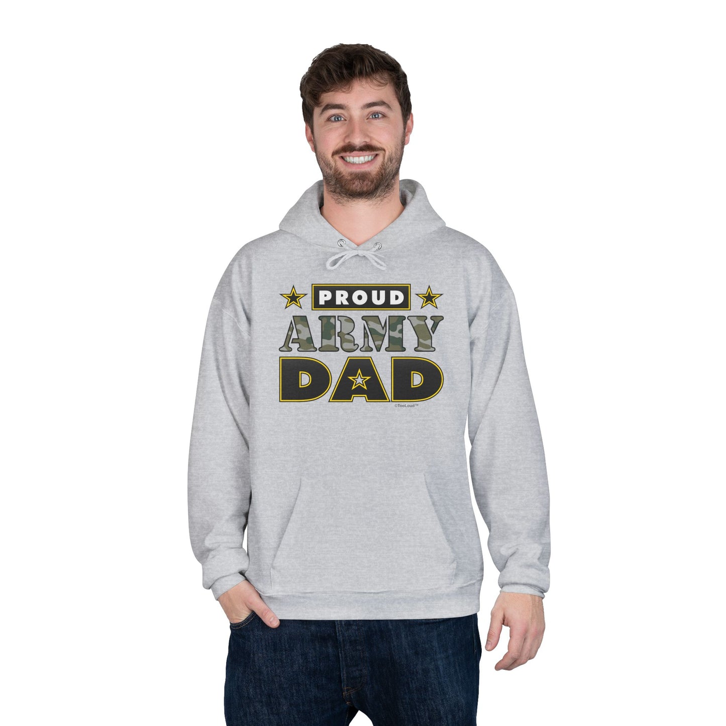 Proud Army Dad Adult Hoodie Sweatshirt by TOOLOUD