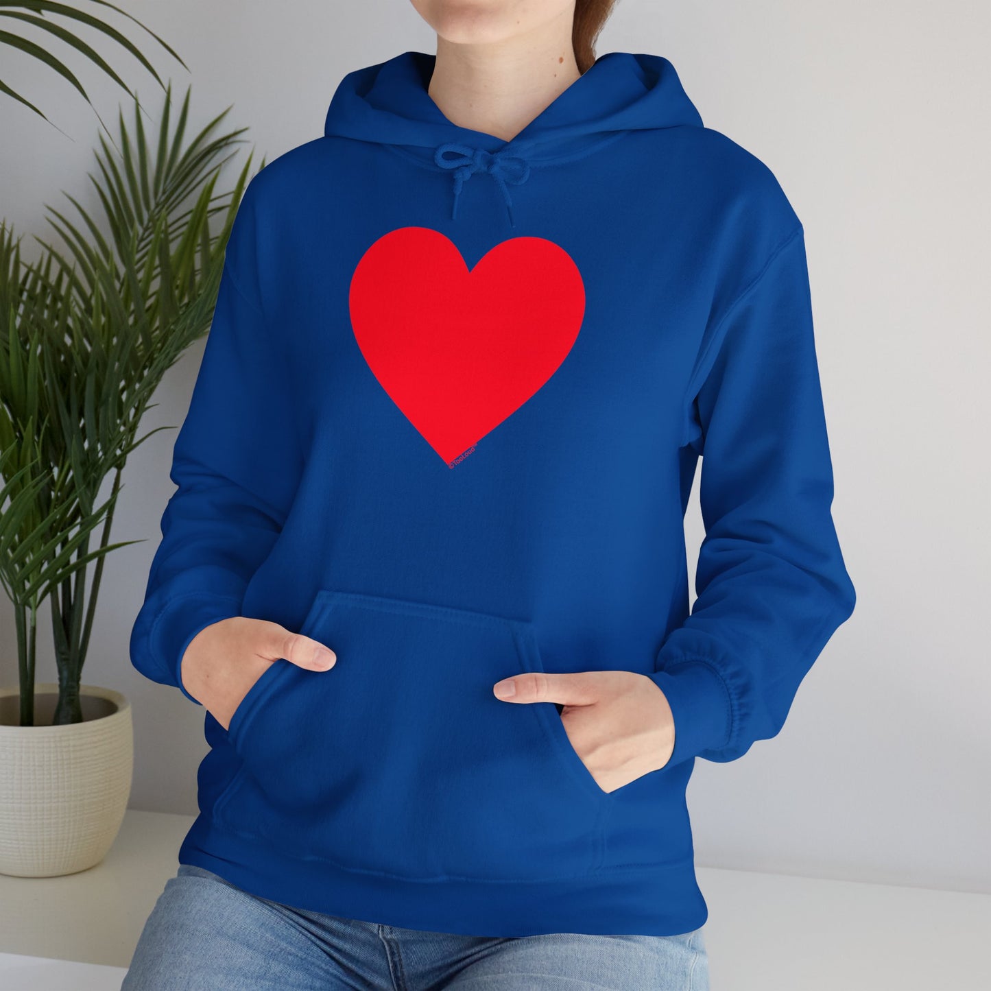 TOOLOUD Big Red Heart Valentine's Day Dark Unisex Hoodie Sweatshirt