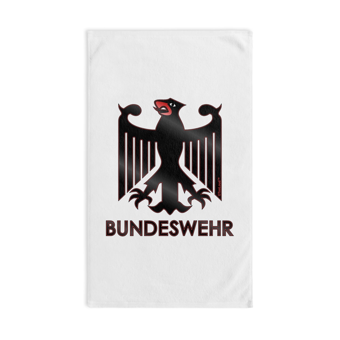 Bundeswehr Logo with Text Premium Cotton Sport Towel 16"x25" by TOOLOUD