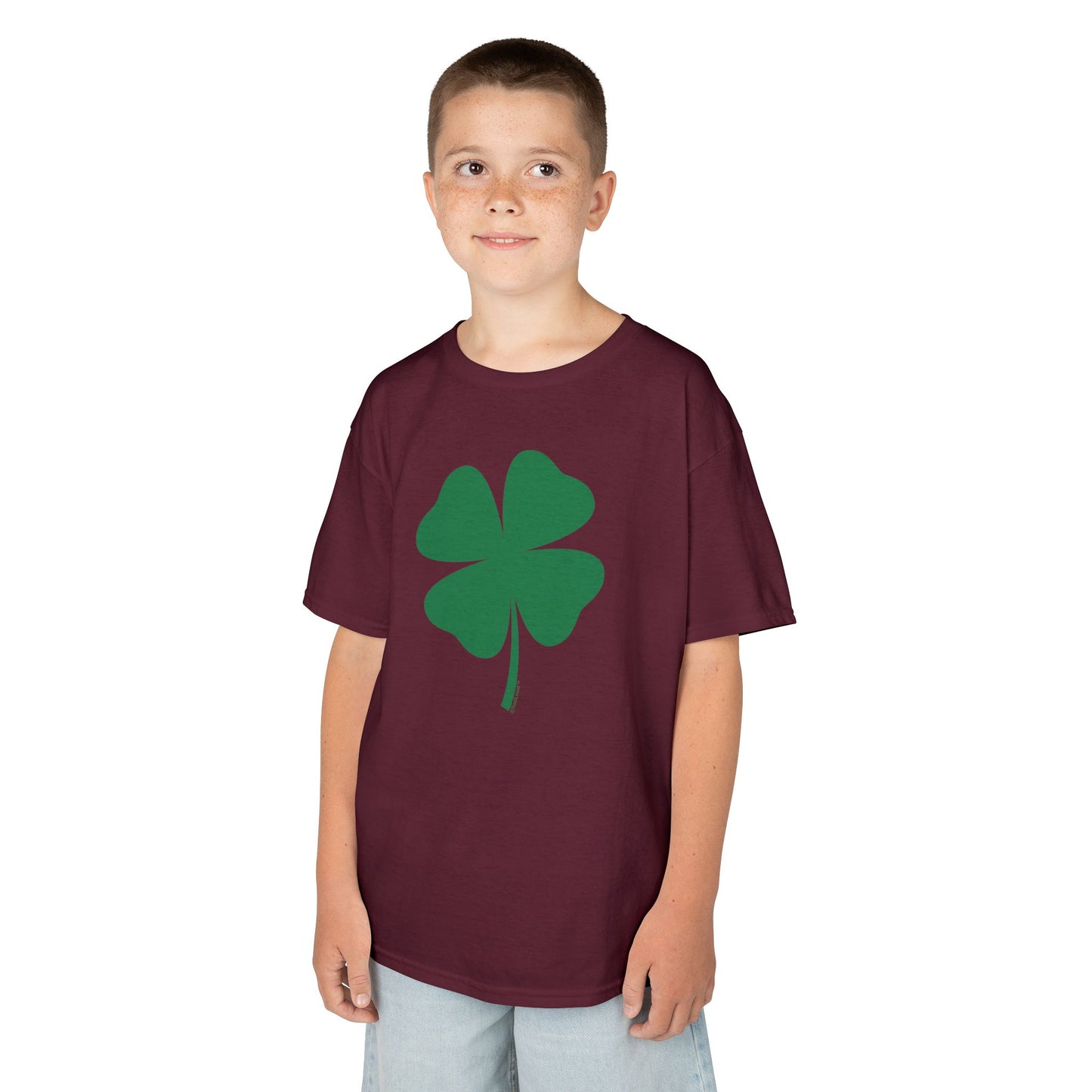 Lucky Four Leaf Clover St. Patrick's Day Children's T-Shirt by TOOLOUD