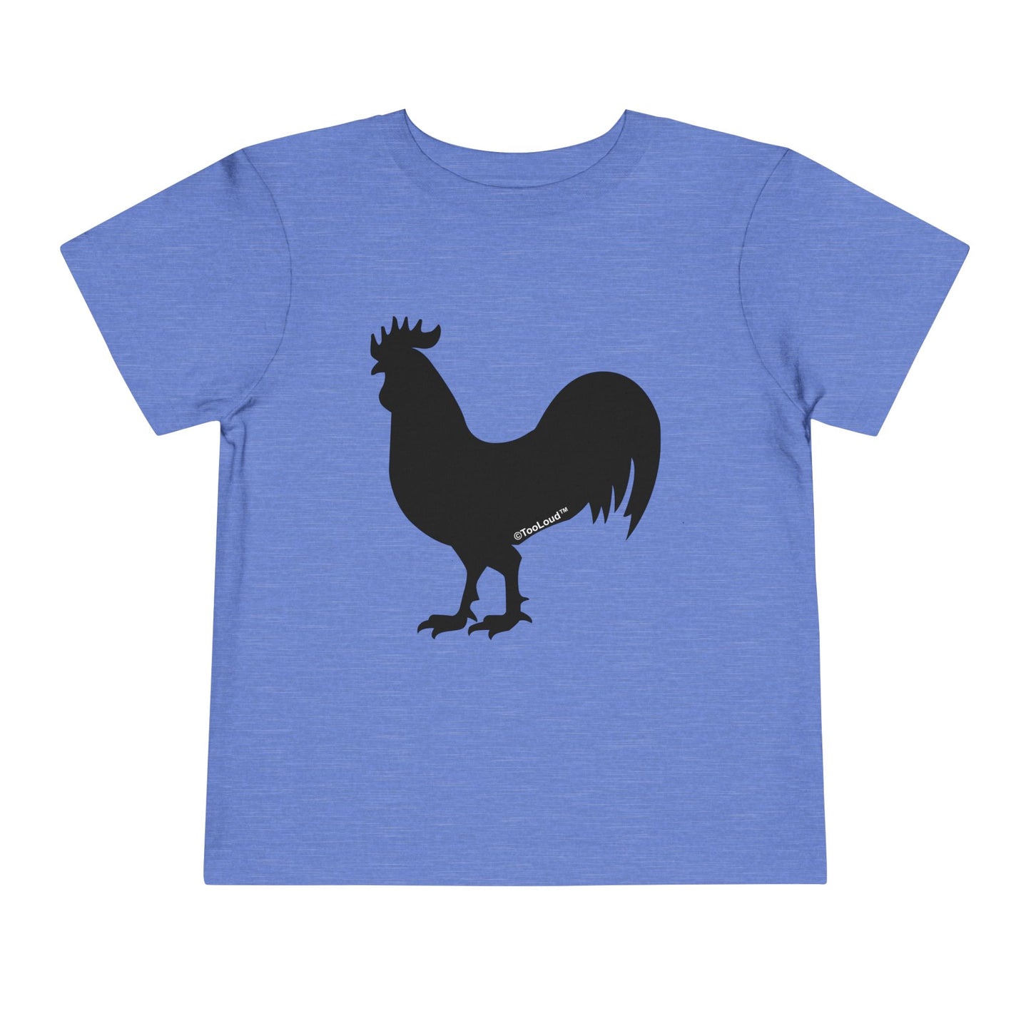 Rooster Silhouette Design Toddler T-Shirt by TOOLOUD