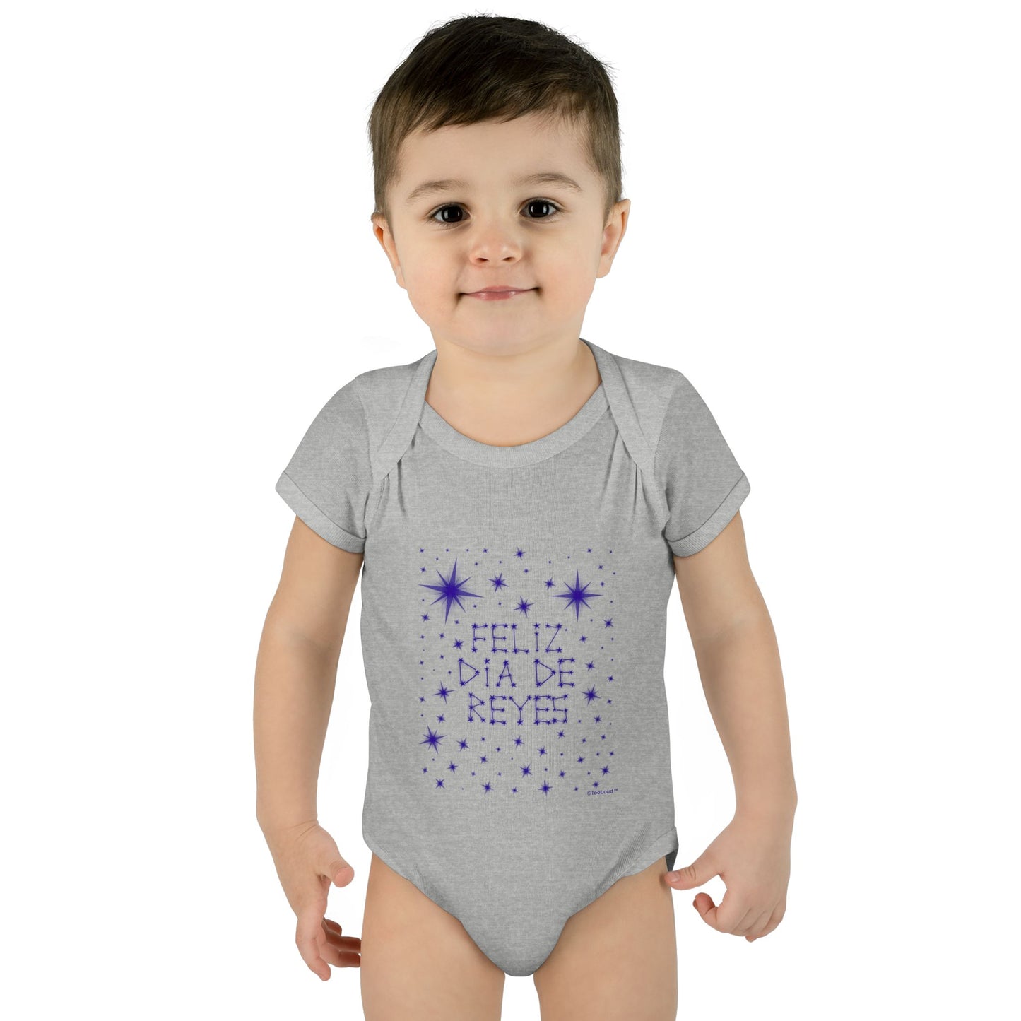 Feliz Dia de Reyes - Estrellas Brillantes Baby Romper Bodysuit by TOOLOUD
