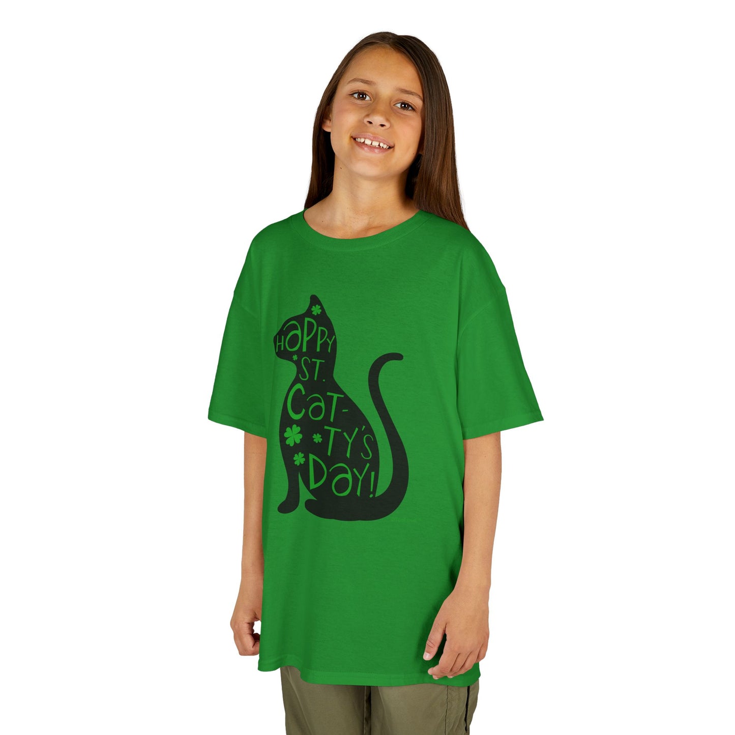 Happy St. Catty's Day - St. Patrick's Day Cat Children's T-Shirt by TOOLOUD