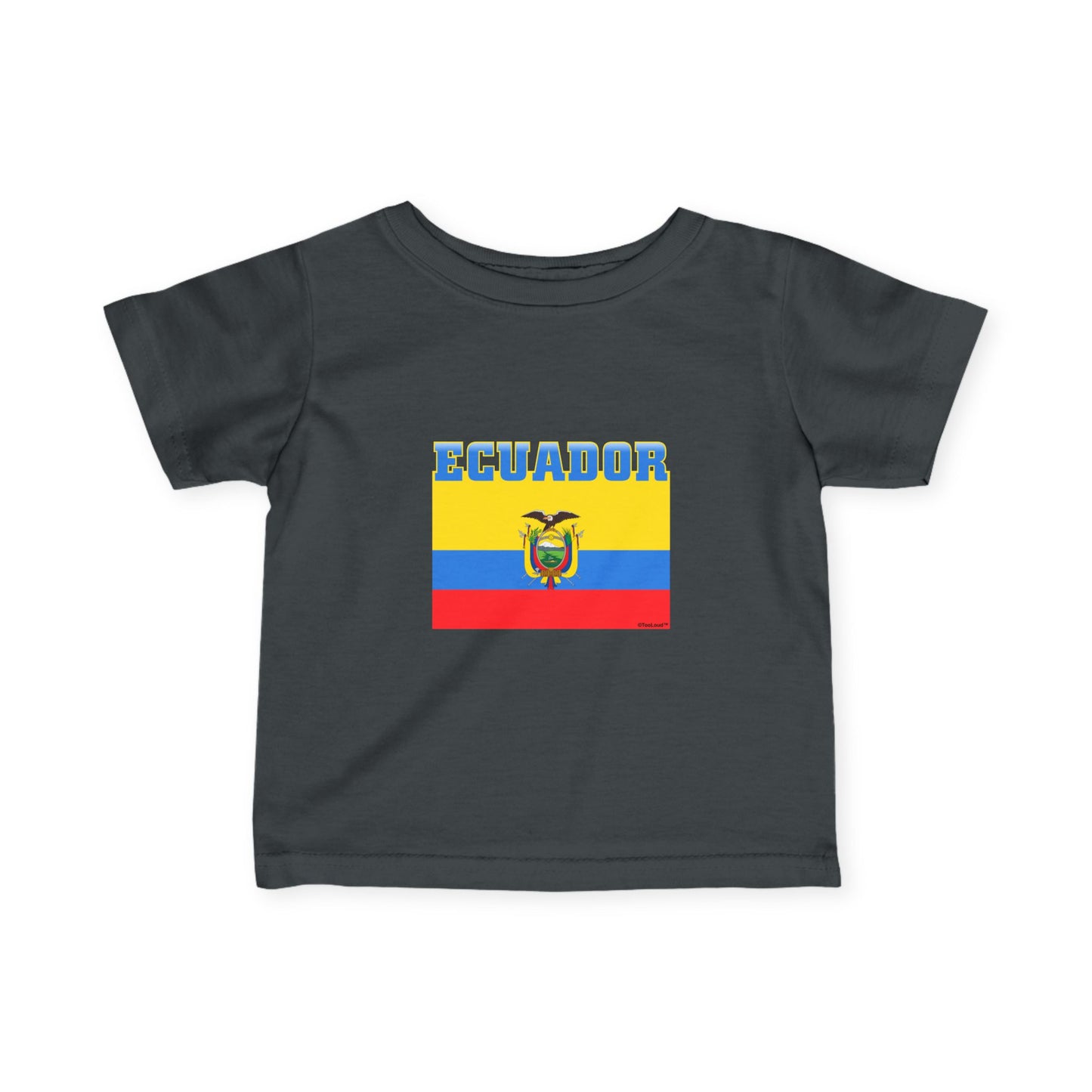Ecuador Flag Infant T-Shirt Dark by TOOLOUD