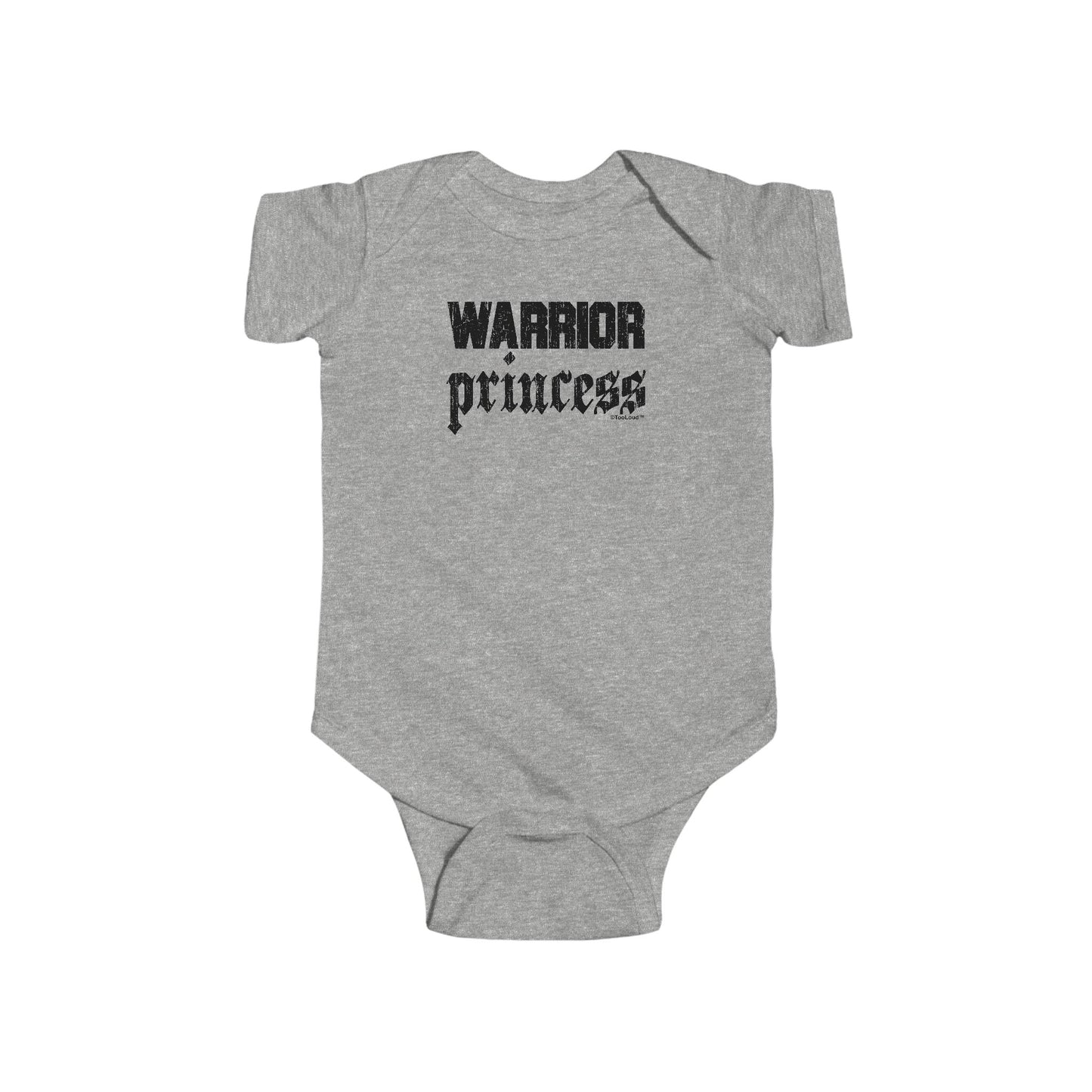 Warrior Princess Script Infant Baby Romper Bodysuit by TOOLOUD