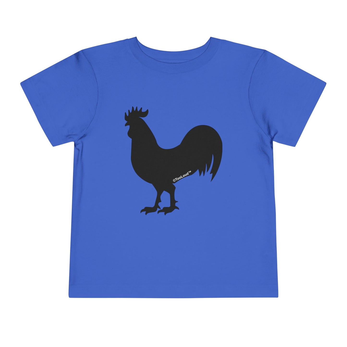 Rooster Silhouette Design Toddler T-Shirt by TOOLOUD