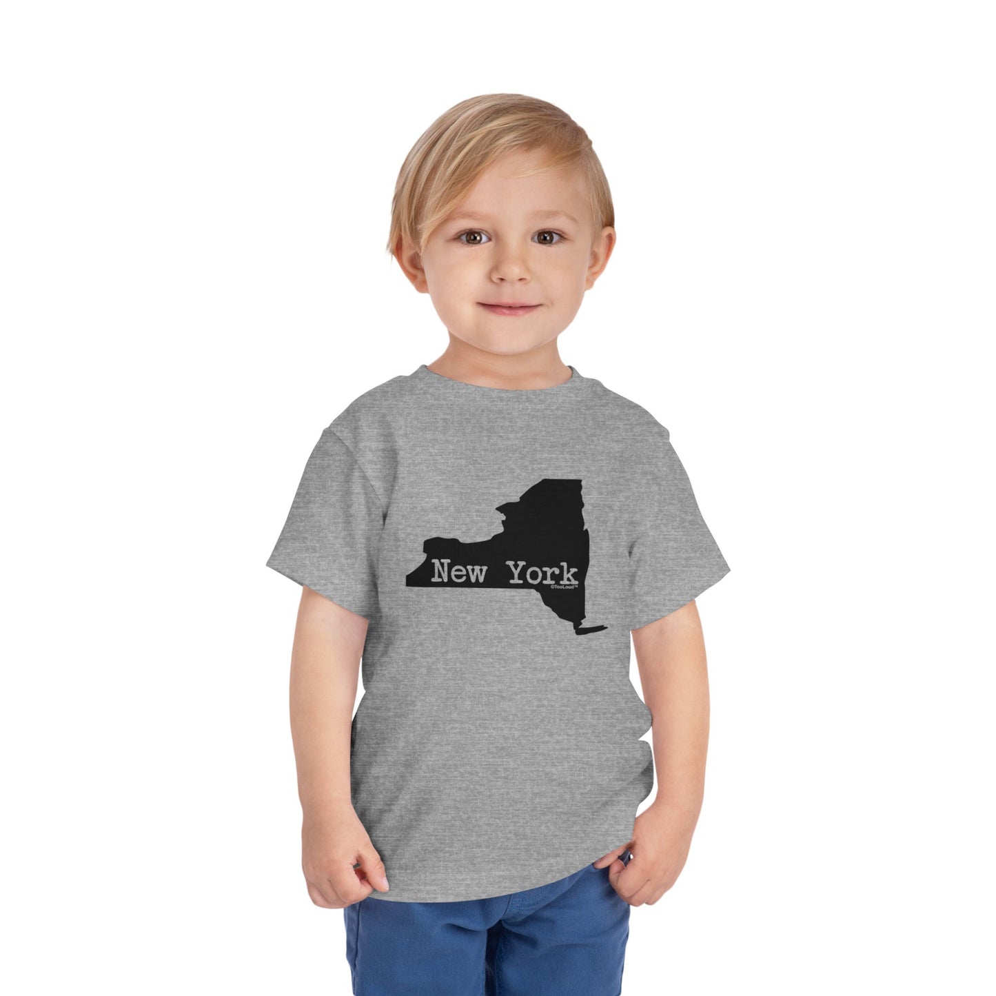 New York - United States Shape Toddler T-Shirt by TOOLOUD