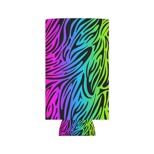 Rainbow Zebra Print Can/Bottle Insulator Coolers – All Over Print by TOOLOUD (Single Piece)