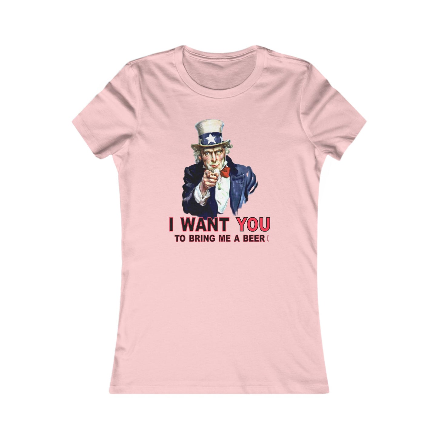 Uncle Sam I Want You to Bring Me a Beer Juniors T-Shirt by TOOLOUD